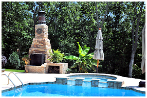 AllStar Pools, Inc Outdoor Fireplace